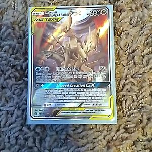 Pokemon card Arceus & Dialga & Palkia GX tag team